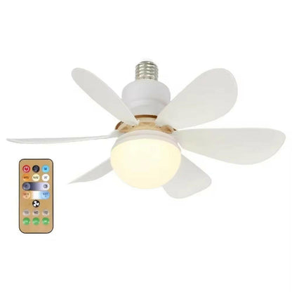 LED 30W Ceiling Fan Light – E27, Remote Control & Dimmable.