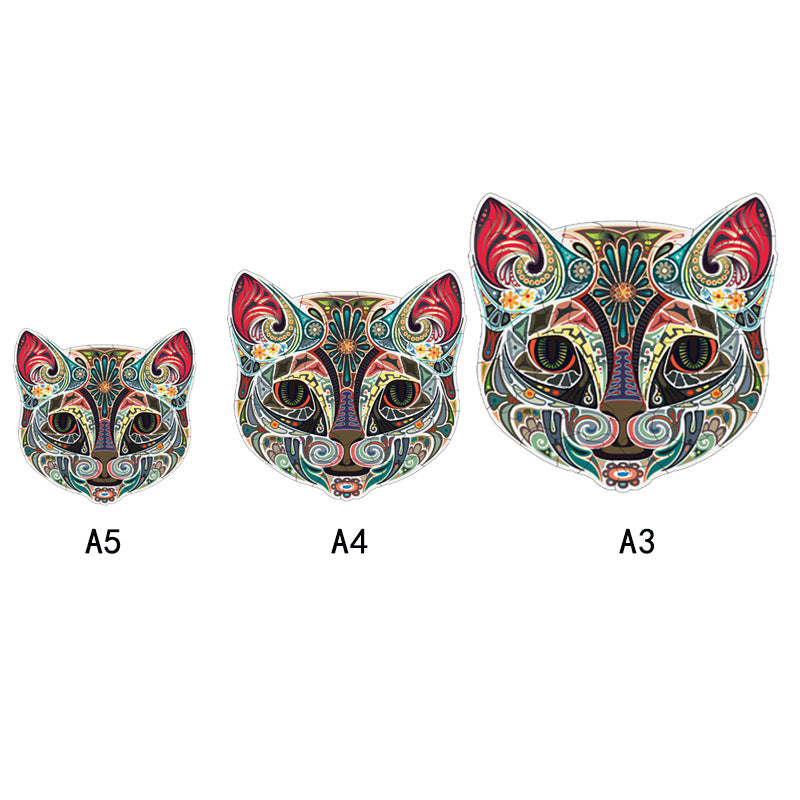 Nature-themed wooden puzzle with animal-shaped pieces, eco-friendly and educational for kids and adults.