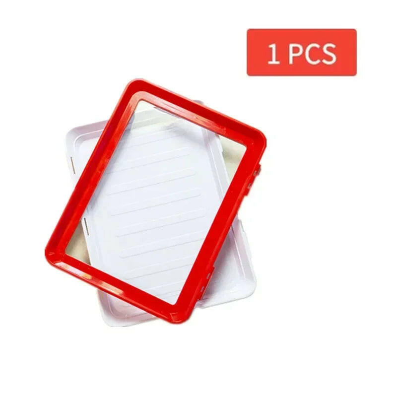 Reusable Food Preservation Tray for Seafood, Beef, and Ham - Keep Your Freshness with This Refrigerator Organizer!.
