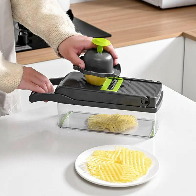 Eco-friendly vegetable slicer designed for efficient and sustainable kitchen use