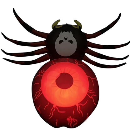 PVC Inflatable LED Glow‑in‑the‑Dark Halloween Spider – Party & Yard Decoration