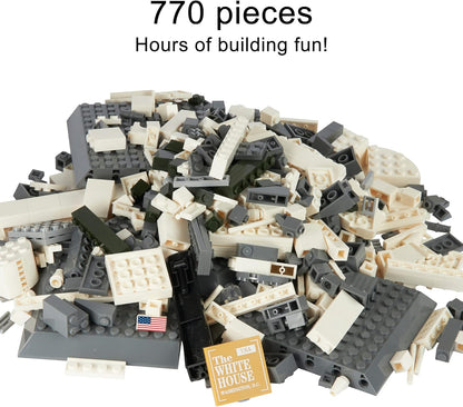 White House Building Block Set (770 Pieces) Washington D.C. White House Famous Landmark Series - Architecture Model for Kids and Adults