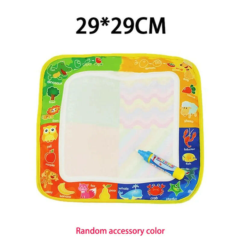 Magic Water Drawing Mat - Reusable Coloring Doodle Board with Pens for Kids - Montessori Educational Toy.