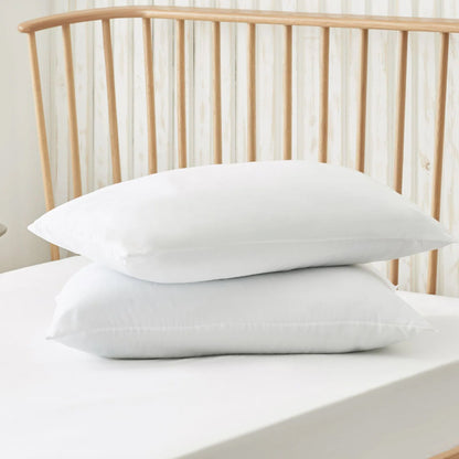2 Pack Luxury Egyptian Cotton Blend Pillows Hotel Quality Soft Medium Support for Restful Sleep by OLIVIA ROCCO