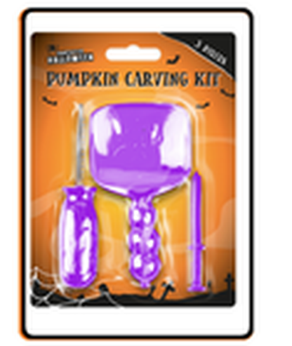 2025 Halloween Pumpkin Decorating Mega Kit – Carving Tools, Stencils, Balloon Garland, Stickers & Teeth Props