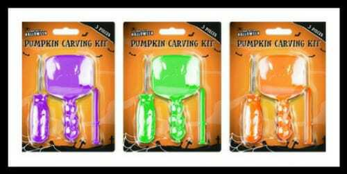 2025 Halloween Pumpkin Decorating Mega Kit – Carving Tools, Stencils, Balloon Garland, Stickers & Teeth Props