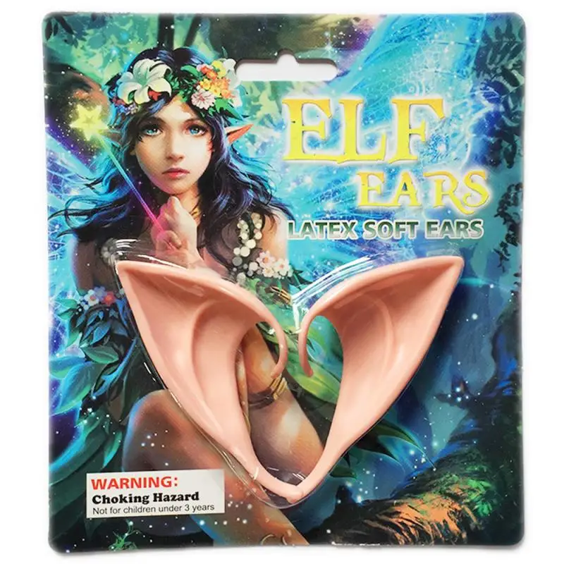 2025 Latex Elf Ears – Soft, Realistic Costume Accessories for Halloween, Cosplay & Masquerade (1 Pair)