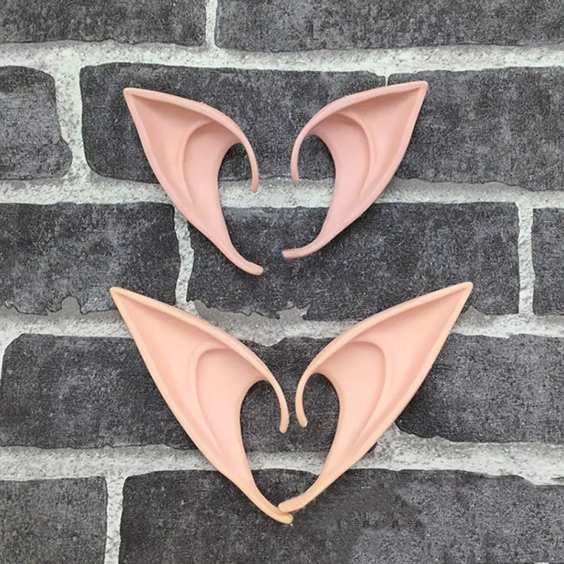 2025 Latex Elf Ears – Soft, Realistic Costume Accessories for Halloween, Cosplay & Masquerade (1 Pair)