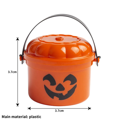 2025 Mini Halloween Nostalgia Buckets – 3D Printed Candy Jars & Decor in Pumpkin, Ghost & Party Colors (1pc)