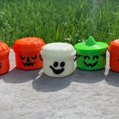 2025 Mini Halloween Nostalgia Buckets – 3D Printed Candy Jars & Decor in Pumpkin, Ghost & Party Colors (1pc)
