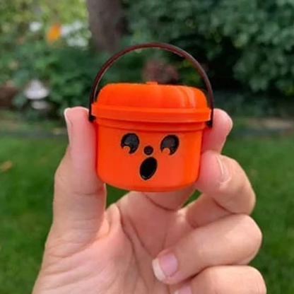 2025 Mini Halloween Nostalgia Buckets – 3D Printed Candy Jars & Decor in Pumpkin, Ghost & Party Colors (1pc)
