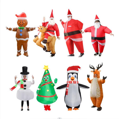 Christmas Inflatable Costume – Gingerbread, Santa, Snowman & More | Adult & Kids Sizes for Holiday Parties & Cosplay.