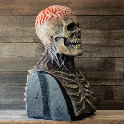 Realistic Skull Mask with Movable Jaw – Full Head 3D Latex Horror Mask for Halloween & Cosplay