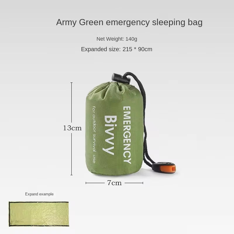 Emergency Sleeping Bag – Tear-Resistant, Waterproof & Compact Storage