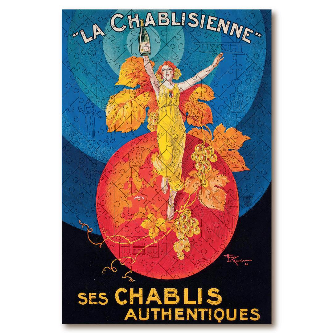 Vintage Poster – La Chablisienne Wooden Jigsaw Puzzle.