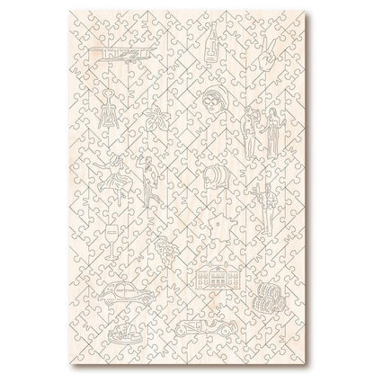 Vintage Poster – La Chablisienne Wooden Jigsaw Puzzle.