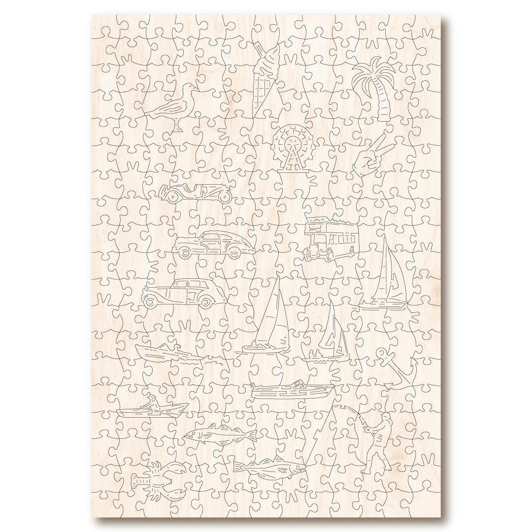 Vintage Poster – Torquay Wooden Jigsaw Puzzle.