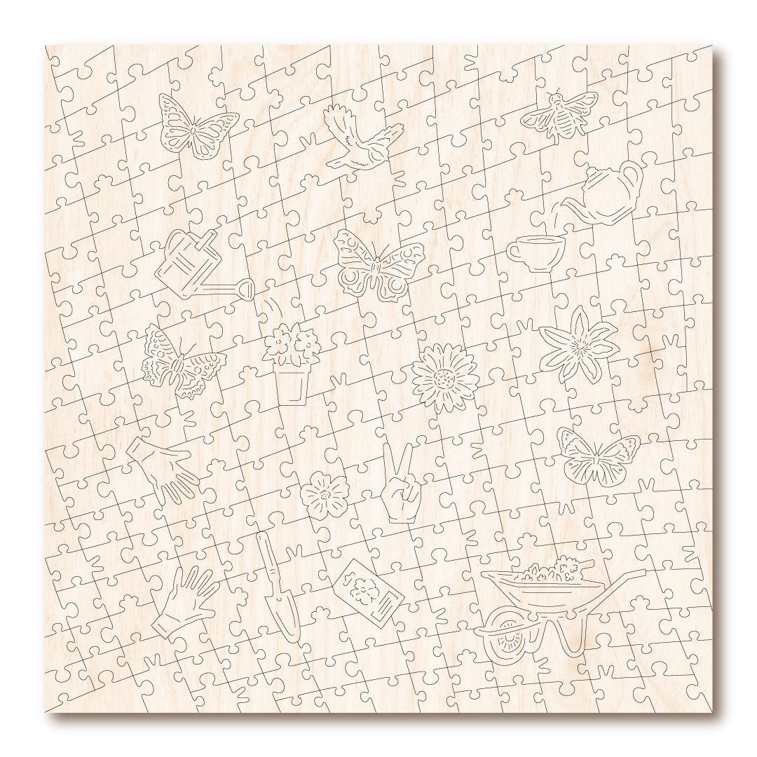 Butterfly Garden – Wooden Jigsaw Puzzle.