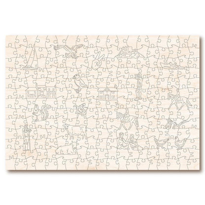 Vintage Poster – Jersey Wooden Jigsaw Puzzle.