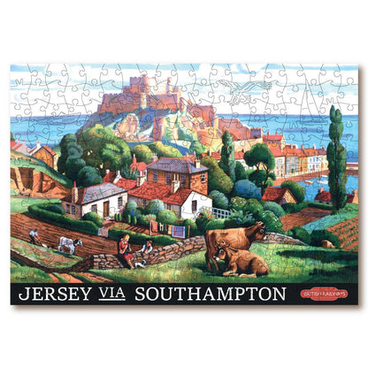 Vintage Poster – Jersey Wooden Jigsaw Puzzle.