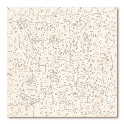 Sunny Suburban Sunday – Premium Wooden Jigsaw Puzzle, 254 Pieces.