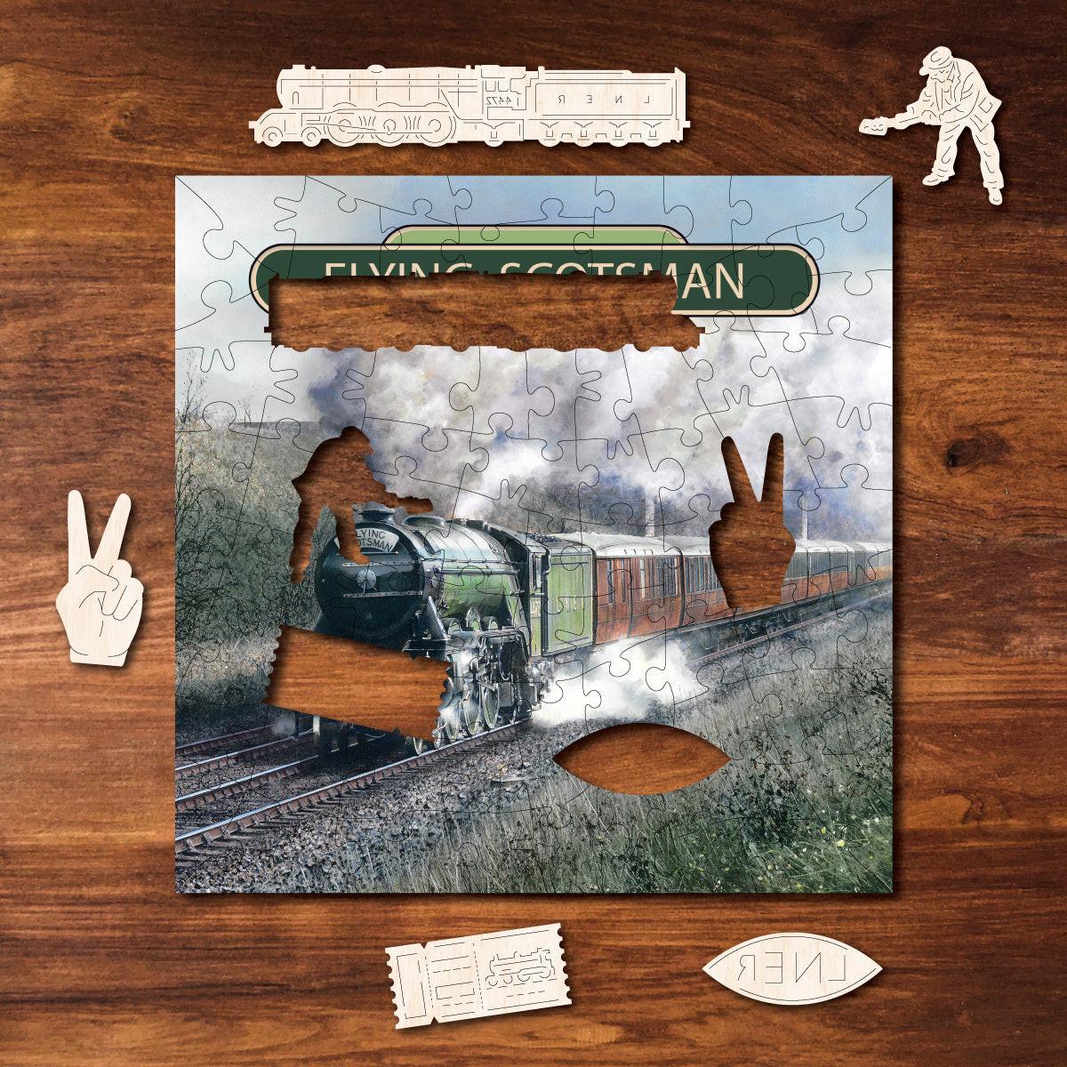 Flying Scotsman – Travel Mini Wooden Jigsaw Puzzle.