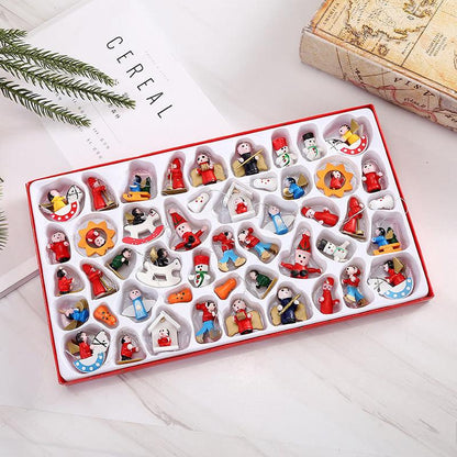 Wooden Christmas Pendant – Handcrafted Small Hanging Decoration, Festive Ornament.