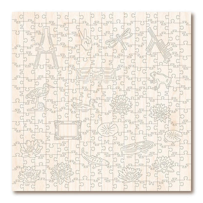 Water Lilies & Japanese Bridge.