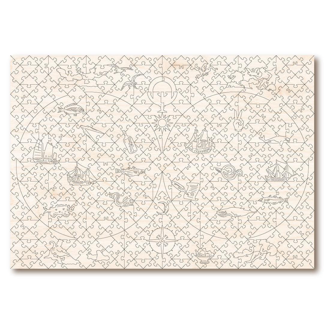 Orbis Geographica – Wooden Jigsaw Puzzle.