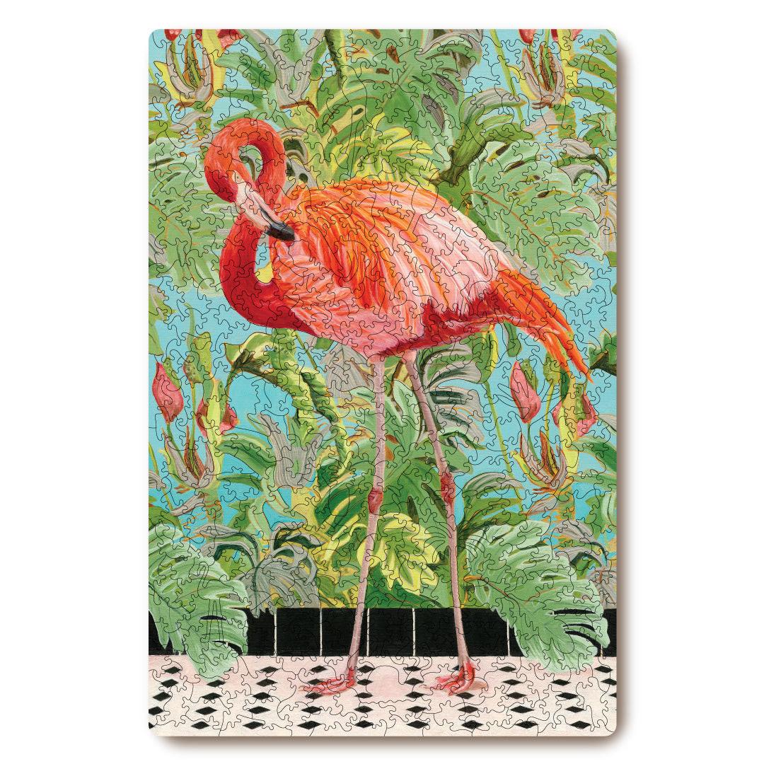 Lost Flamingo – Artisan™ Wooden Puzzle by Fiona Smith & Mark Cappitella (477 Pieces).