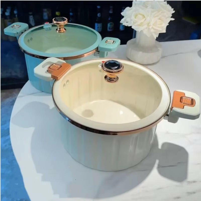 8L Enamel Micro Pressure Pot / Korean Vacuum Non Stick Pot.