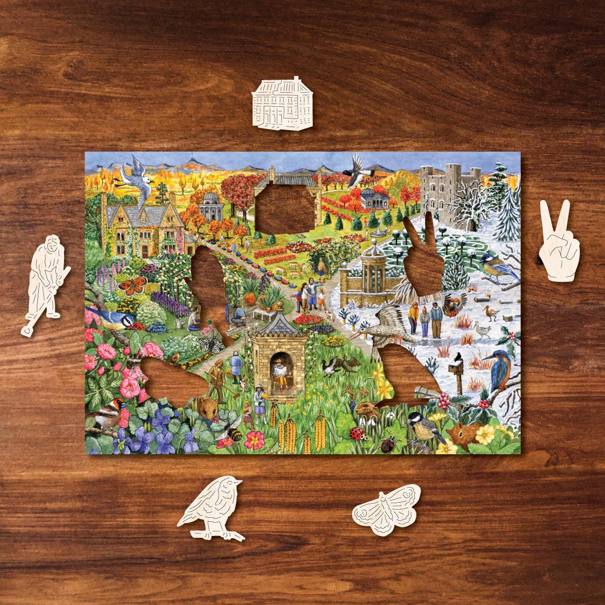 Seasonal English Country Life Travel Mini Puzzle.