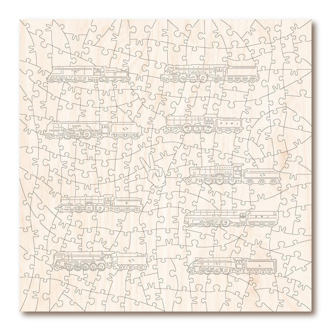 Steam Locomotives of Britain – Wooden Jigsaw Puzzle.