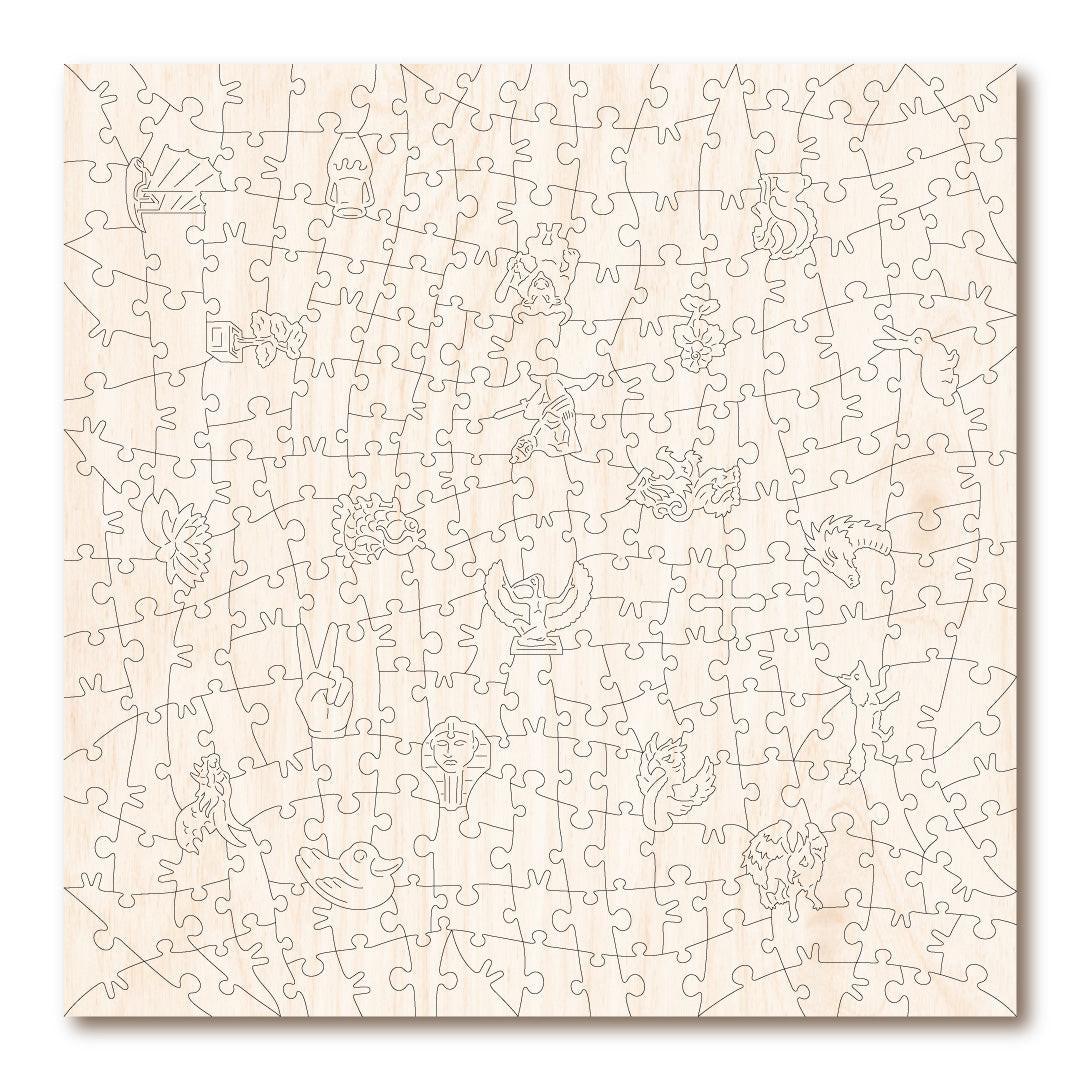 Mythical Maze – Premium Wooden Jigsaw Puzzle, 250 Pieces.