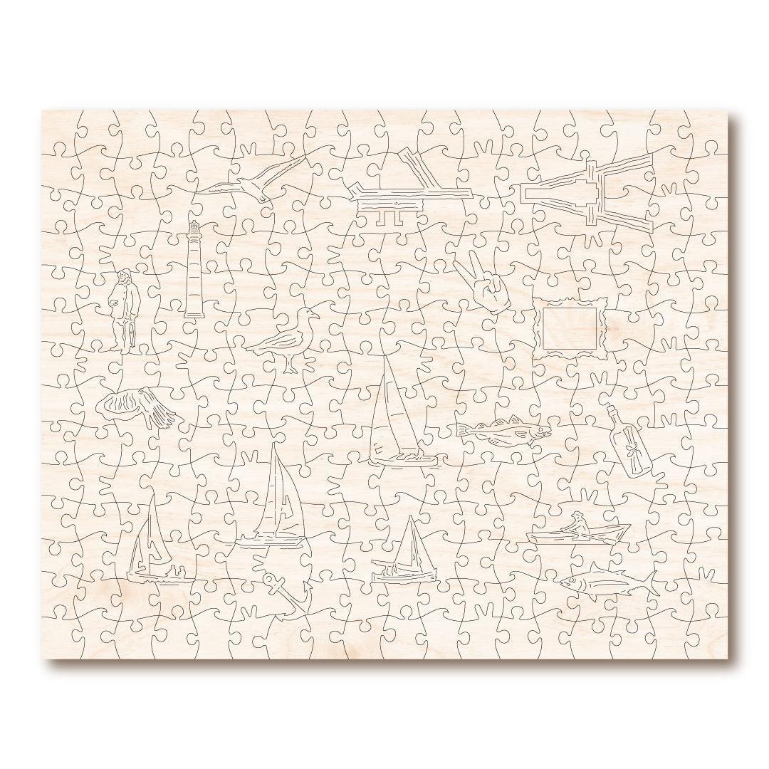 Blessing of the Tuna Fleet – Wooden Jigsaw Puzzle.