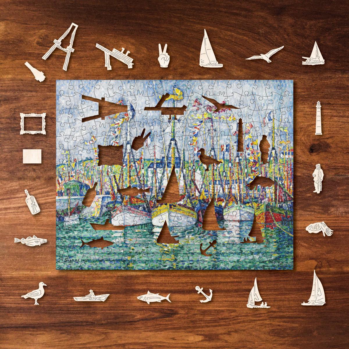 Blessing of the Tuna Fleet – Wooden Jigsaw Puzzle.