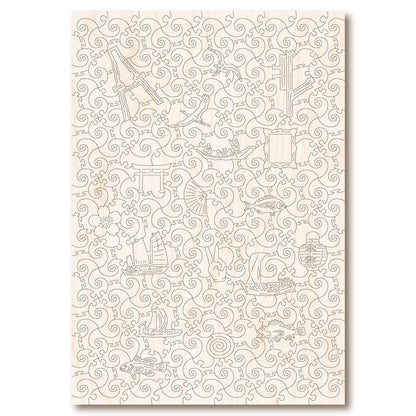 Naruto Whirlpools Wooden Puzzle.