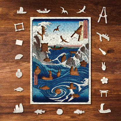 Naruto Whirlpools Wooden Puzzle.