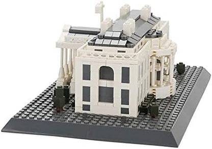 White House Building Block Set (770 Pieces) Washington D.C. White House Famous Landmark Series - Architecture Model for Kids and Adults