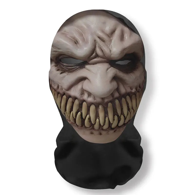 Ghost Face 3D Mesh Mask – Breathable Elastic Balaclava for Halloween Cosplay & Party Props