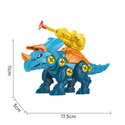 Build, Play & Battle – 3D DIY Dinosaur Puzzle Toy with Screwdriver & Soft Bullet Launcher.