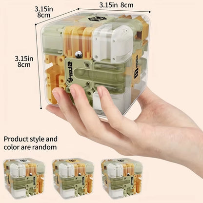 Maze Cube – 3D Six-Sided Puzzle Challenge (8.4cm).