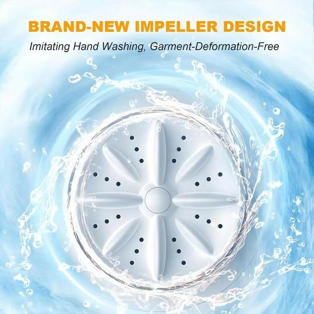 Compact Portable Wireless Underwear Washer - USB Rechargeable, 1L Capacity, 4000mAh Battery, Ideal for Travel, RVs & Small Spaces - Gentle Cleaning & Quick Drying.