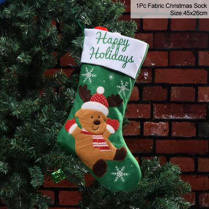 Handcrafted Knitted Christmas Stockings – Classic Holiday Décor for Gifts & Traditions.
