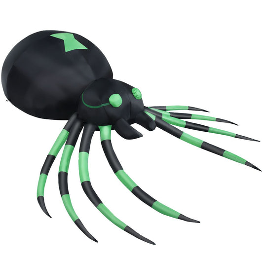 1.8m Halloween Inflatable Spider – LED‑Lit Outdoor Decoration