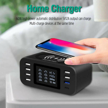 60W Qi Wireless Charging Station – Fast, Smart & Multi-Device Ready!.