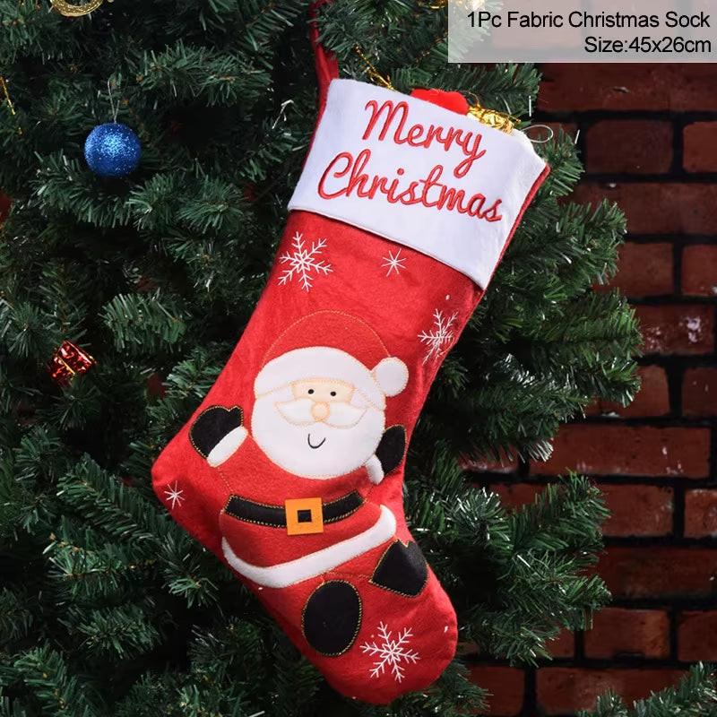 Handcrafted Knitted Christmas Stockings – Classic Holiday Décor for Gifts & Traditions.