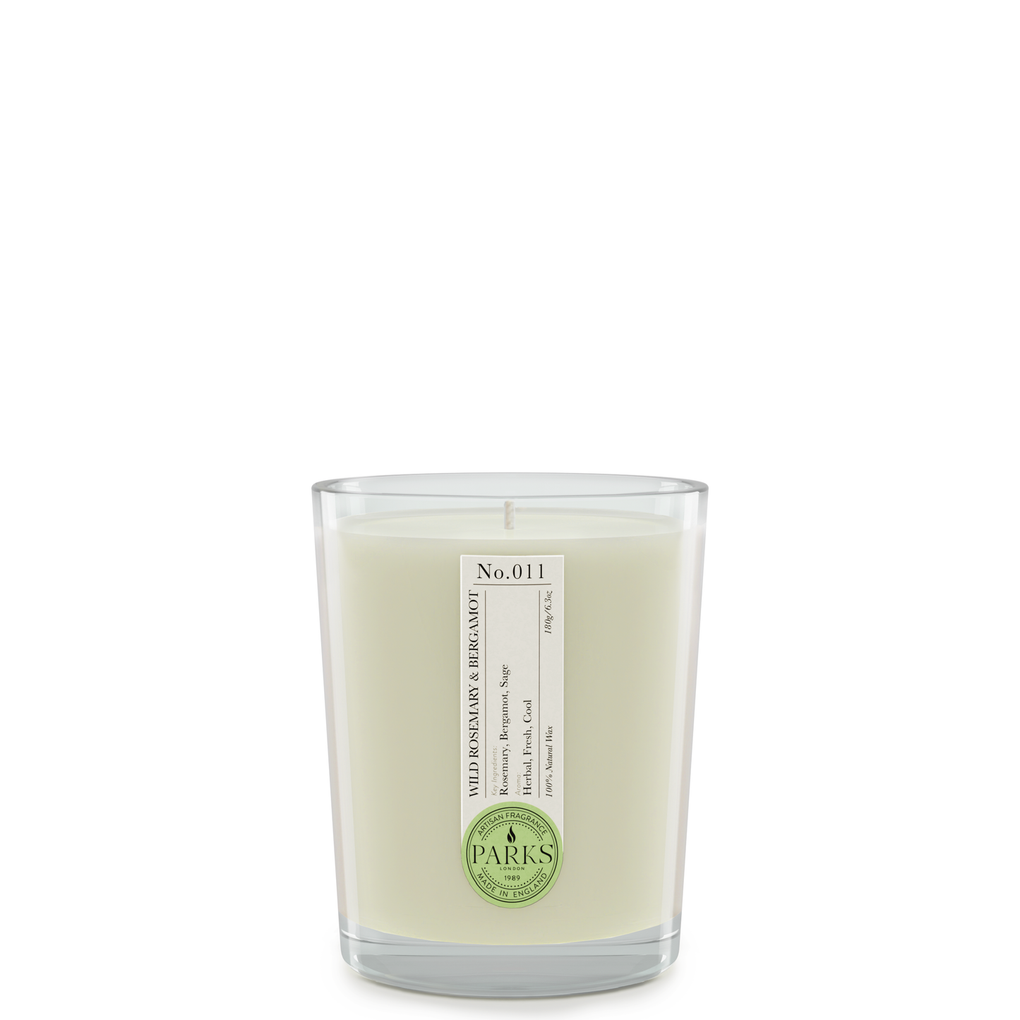 WILD ROSEMARY & BERGAMOT 180G CANDLE.