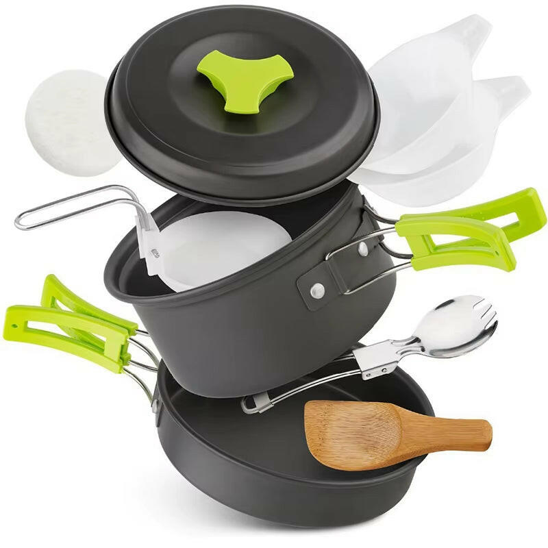 Complete Lightweight Camping Cookware Set.