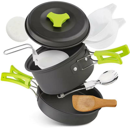 Complete Lightweight Camping Cookware Set.